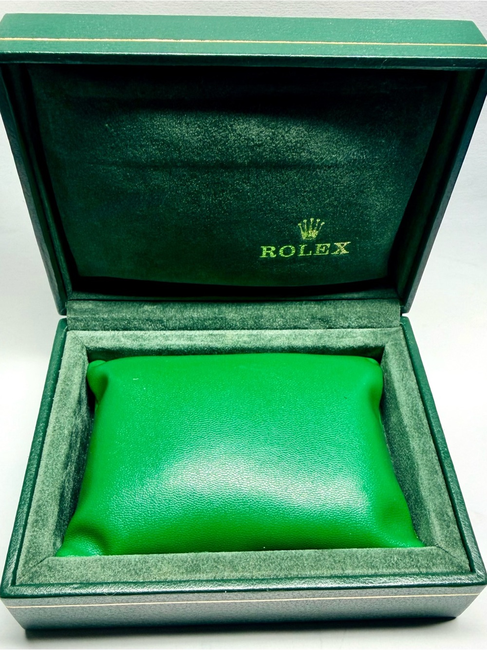 NEW Hand Made Green Faux Leather PILLOW CUSHION fits ROLEX Watch Box